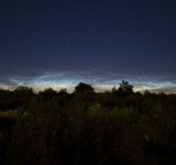 Major outbreak of noctilucent clouds over Europe
