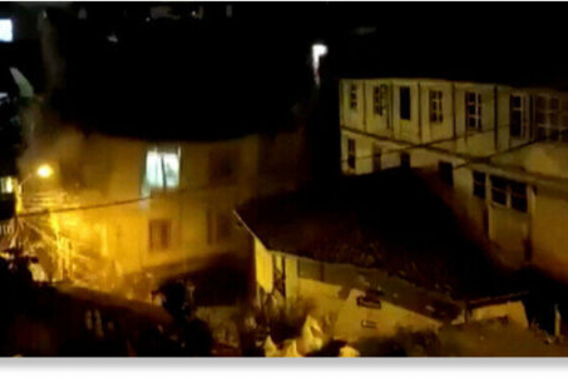 Dramatic footage of sinkhole swallowing entire house in Ecuador