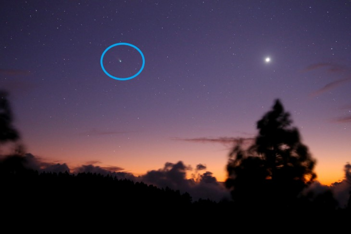 Comet Leanord outburst as it approaches the Sun