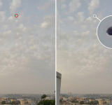 Mysterious 'bulging triangle UFO' filmed lurking over Islamabad, Pakistan 